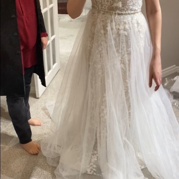 Calla Blanche bridal overskirt - Picture 7 of 7